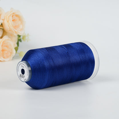 New Brothread 40WT Polyester Embroidery Machine Thread | 5000M per Spool | Includes Janome Colors for Commercial/Home Use