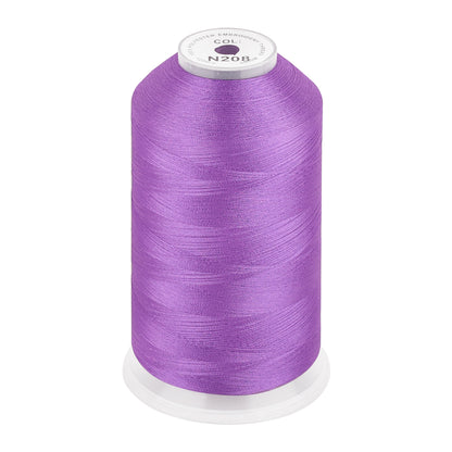 New brothread 100% Polyester with High Sheen Embroidery Thread, 5000M, 40WT(120D/2) 150+ Colors Selected for Commercial Multi Needles and Single Needle Embroidery Machine