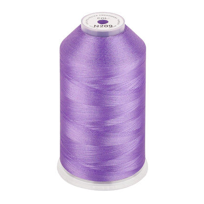 New brothread 100% Polyester with High Sheen Embroidery Thread, 5000M, 40WT(120D/2) 150+ Colors Selected for Commercial Multi Needles and Single Needle Embroidery Machine