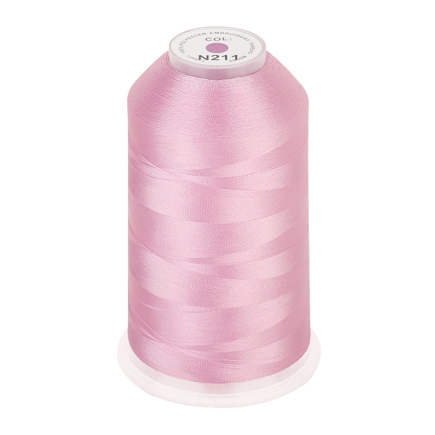 New brothread 100% Polyester with High Sheen Embroidery Thread, 5000M, 40WT(120D/2) 150+ Colors Selected for Commercial Multi Needles and Single Needle Embroidery Machine