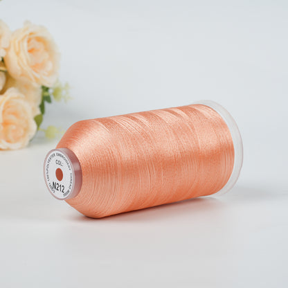 New Brothread 40WT Polyester Embroidery Machine Thread | 5000M per Spool | Includes Janome Colors for Commercial/Home Use