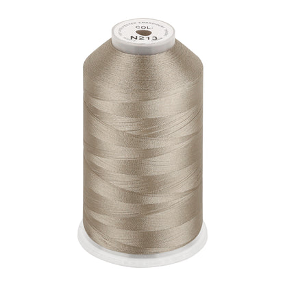New brothread 100% Polyester with High Sheen Embroidery Thread, 5000M, 40WT(120D/2) 150+ Colors Selected for Commercial Multi Needles and Single Needle Embroidery Machine