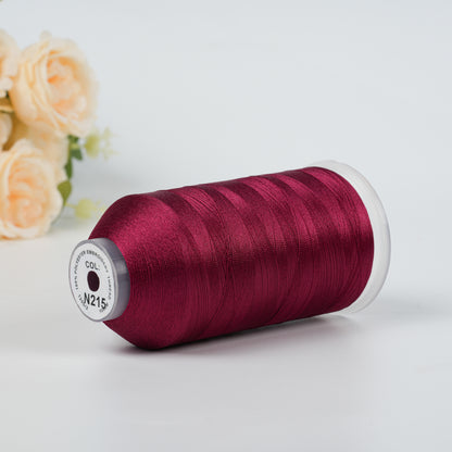 New Brothread 40WT Polyester Embroidery Machine Thread | 5000M per Spool | Includes Janome Colors for Commercial/Home Use