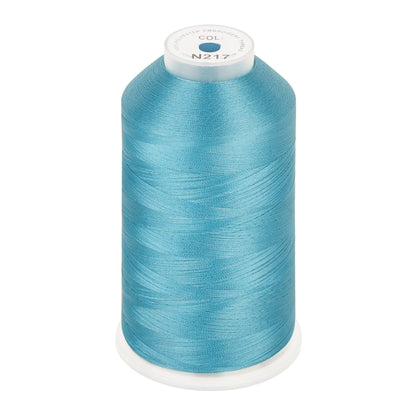 New brothread 100% Polyester with High Sheen Embroidery Thread, 5000M, 40WT(120D/2) 150+ Colors Selected for Commercial Multi Needles and Single Needle Embroidery Machine