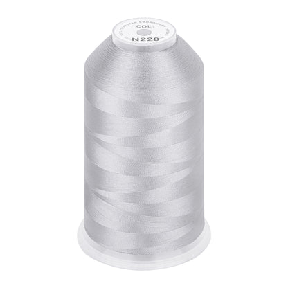 New brothread 100% Polyester with High Sheen Embroidery Thread, 5000M, 40WT(120D/2) 150+ Colors Selected for Commercial Multi Needles and Single Needle Embroidery Machine
