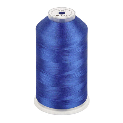 New brothread 100% Polyester with High Sheen Embroidery Thread, 5000M, 40WT(120D/2) 150+ Colors Selected for Commercial Multi Needles and Single Needle Embroidery Machine