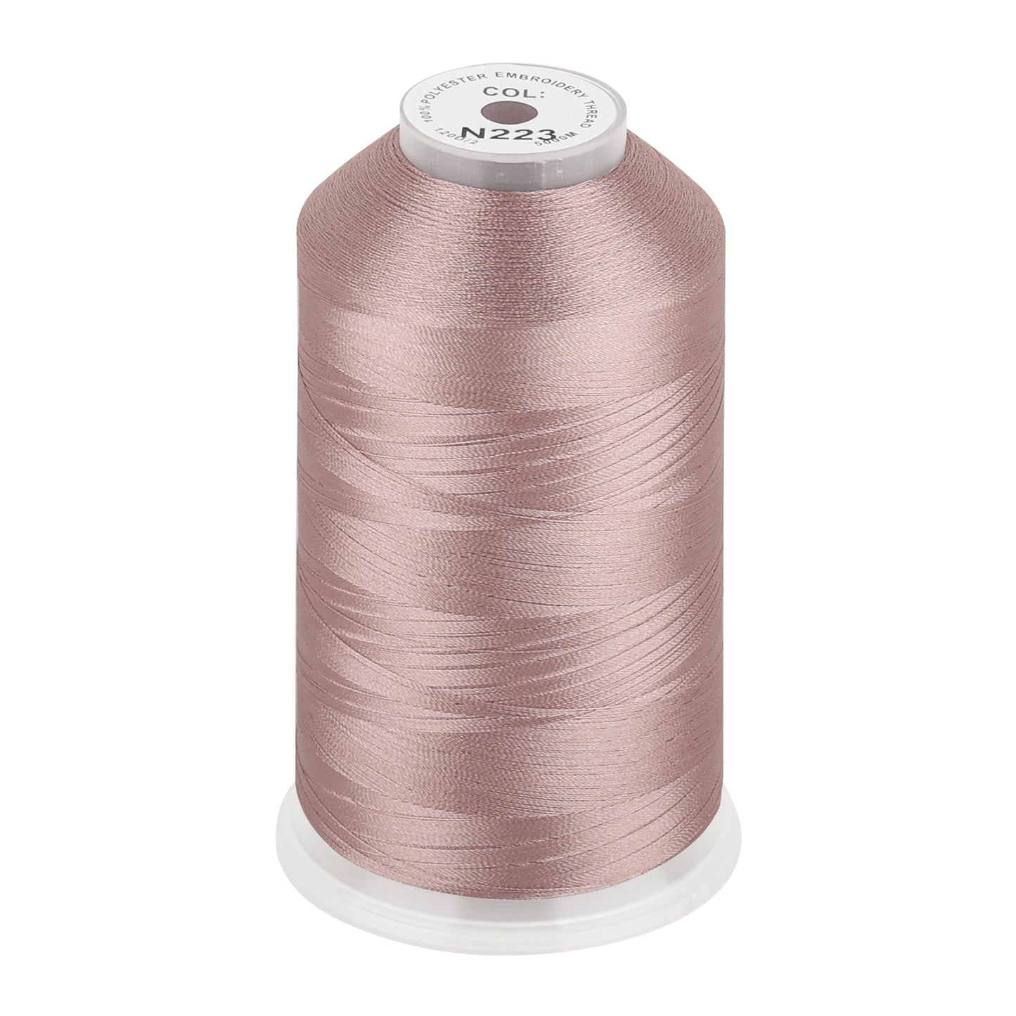 New brothread 100% Polyester with High Sheen Embroidery Thread, 5000M, 40WT(120D/2) 150+ Colors Selected for Commercial Multi Needles and Single Needle Embroidery Machine