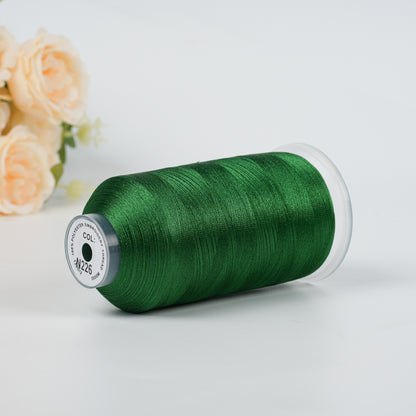 New Brothread 40WT Polyester Embroidery Machine Thread | 5000M per Spool | Includes Janome Colors for Commercial/Home Use