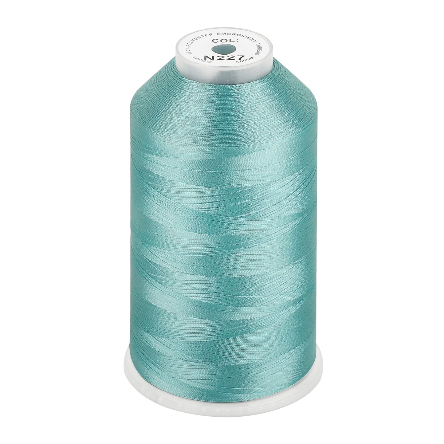 New brothread 100% Polyester with High Sheen Embroidery Thread, 5000M, 40WT(120D/2) 150+ Colors Selected for Commercial Multi Needles and Single Needle Embroidery Machine