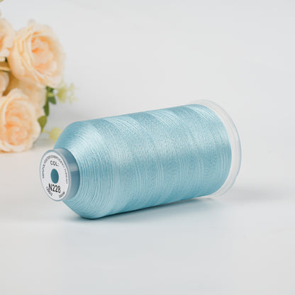 New Brothread 40WT Polyester Embroidery Machine Thread | 5000M per Spool | Includes Janome Colors for Commercial/Home Use