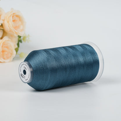 New Brothread 40WT Polyester Embroidery Machine Thread | 5000M per Spool | Includes Janome Colors for Commercial/Home Use