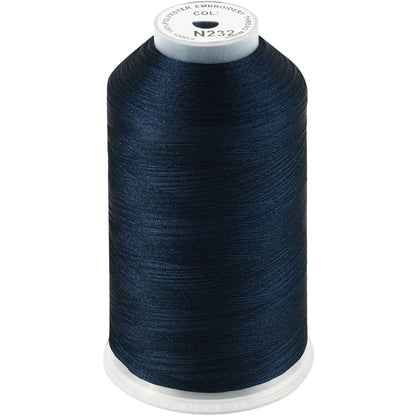 New brothread 100% Polyester with High Sheen Embroidery Thread, 5000M, 40WT(120D/2) 150+ Colors Selected for Commercial Multi Needles and Single Needle Embroidery Machine