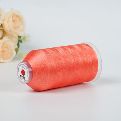 New Brothread 40WT Polyester Embroidery Machine Thread | 5000M per Spool | Includes Janome Colors for Commercial/Home Use