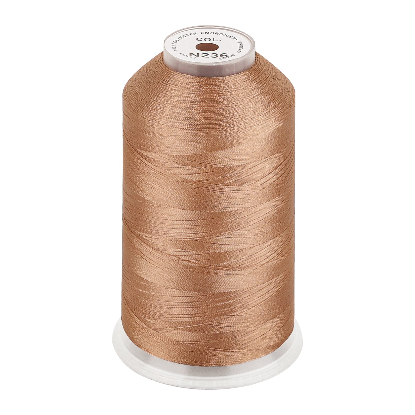 New brothread 100% Polyester with High Sheen Embroidery Thread, 5000M, 40WT(120D/2) 150+ Colors Selected for Commercial Multi Needles and Single Needle Embroidery Machine