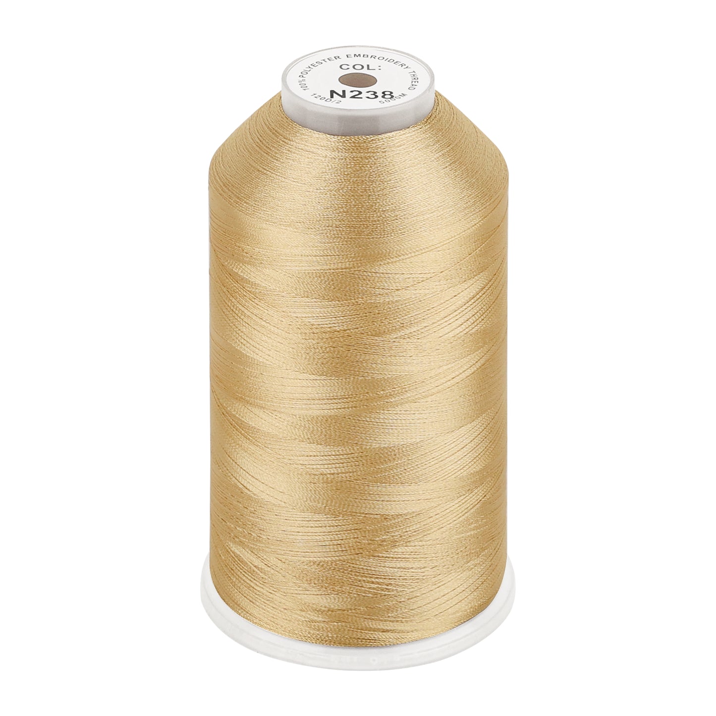 New brothread 100% Polyester with High Sheen Embroidery Thread, 5000M, 40WT(120D/2) 150+ Colors Selected for Commercial Multi Needles and Single Needle Embroidery Machine