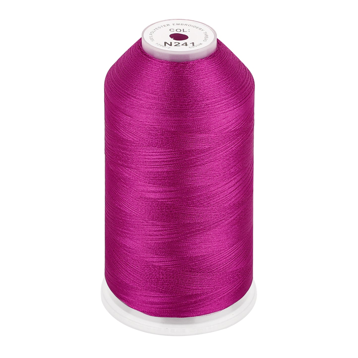 New brothread 100% Polyester with High Sheen Embroidery Thread, 5000M, 40WT(120D/2) 150+ Colors Selected for Commercial Multi Needles and Single Needle Embroidery Machine