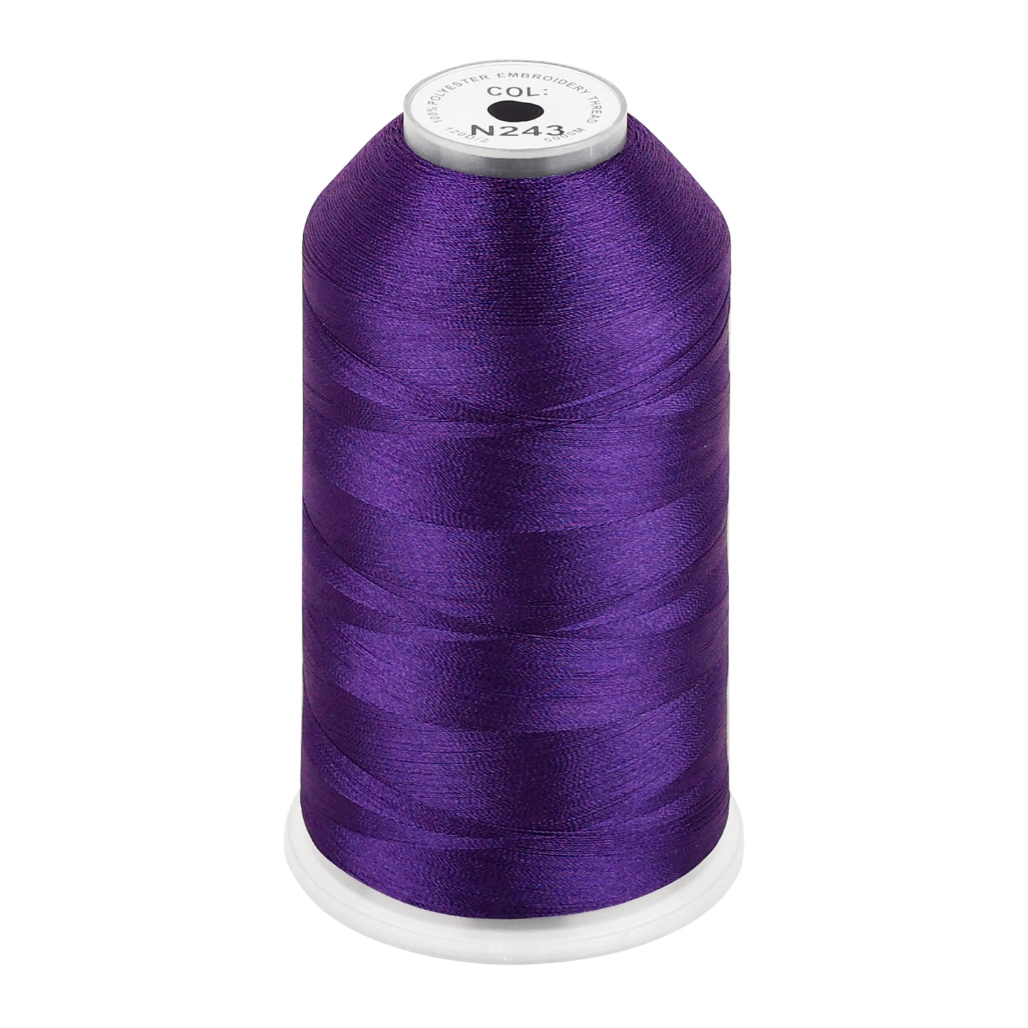 New brothread 100% Polyester with High Sheen Embroidery Thread, 5000M, 40WT(120D/2) 150+ Colors Selected for Commercial Multi Needles and Single Needle Embroidery Machine