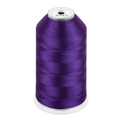 New brothread 100% Polyester with High Sheen Embroidery Thread, 5000M, 40WT(120D/2) 150+ Colors Selected for Commercial Multi Needles and Single Needle Embroidery Machine