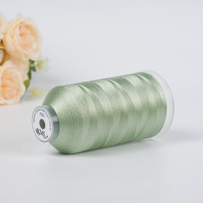 New Brothread 40WT Polyester Embroidery Machine Thread | 5000M per Spool | Includes Janome Colors for Commercial/Home Use