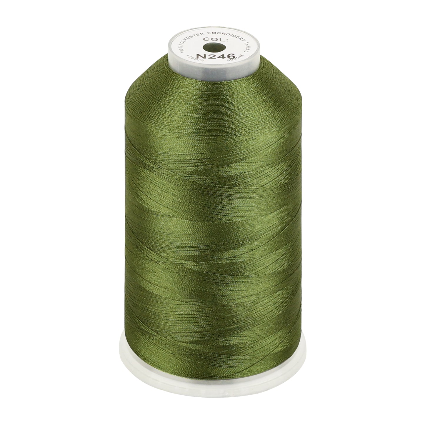 New brothread 100% Polyester with High Sheen Embroidery Thread, 5000M, 40WT(120D/2) 150+ Colors Selected for Commercial Multi Needles and Single Needle Embroidery Machine
