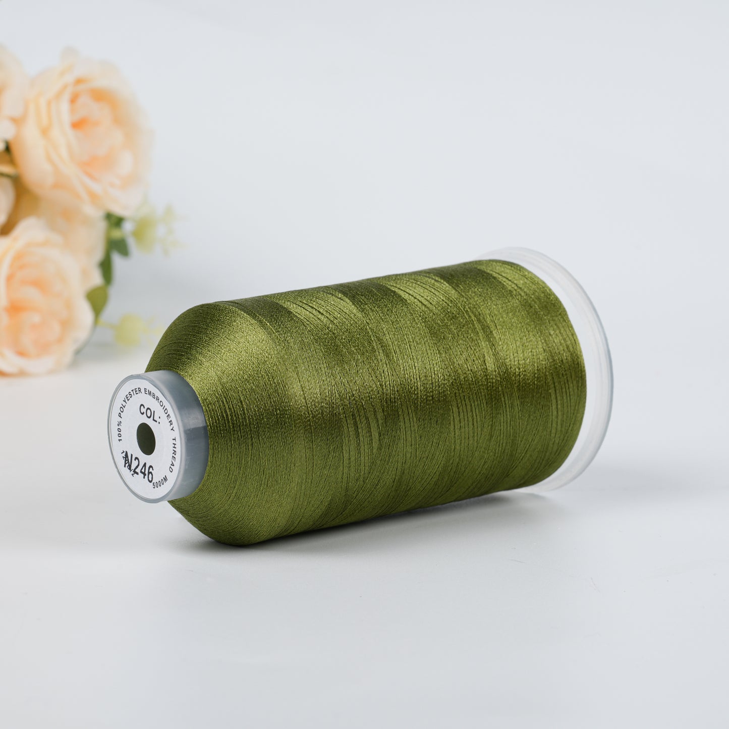 New Brothread 40WT Polyester Embroidery Machine Thread | 5000M per Spool | Includes Janome Colors for Commercial/Home Use