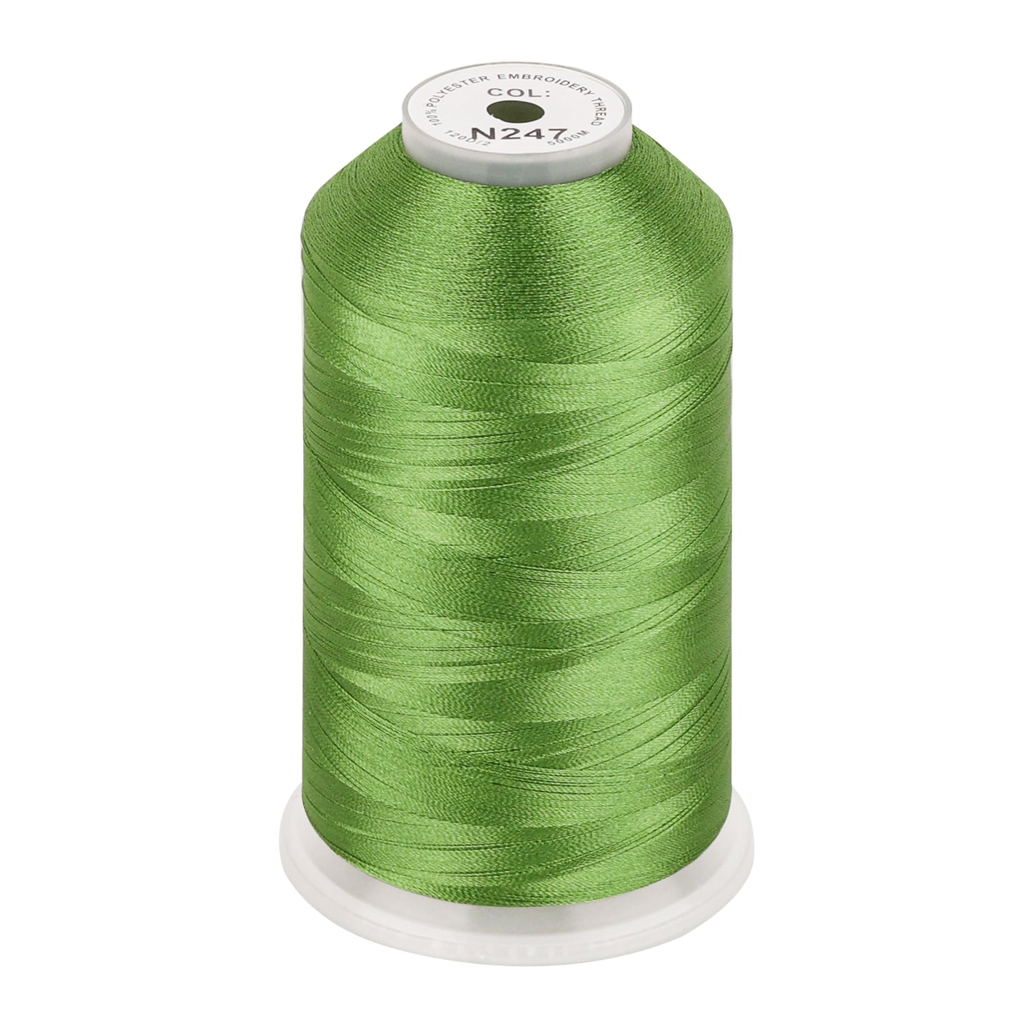 New brothread 100% Polyester with High Sheen Embroidery Thread, 5000M, 40WT(120D/2) 150+ Colors Selected for Commercial Multi Needles and Single Needle Embroidery Machine