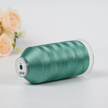 New Brothread 40WT Polyester Embroidery Machine Thread | 5000M per Spool | Includes Janome Colors for Commercial/Home Use