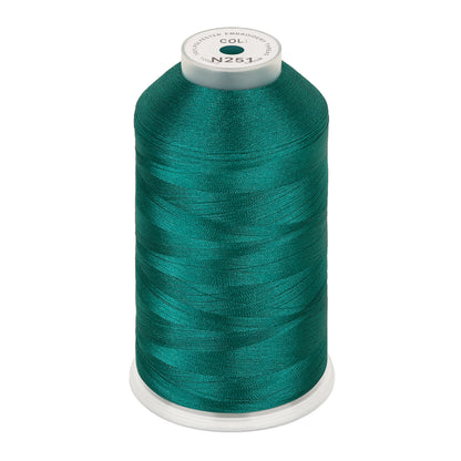 New brothread 100% Polyester with High Sheen Embroidery Thread, 5000M, 40WT(120D/2) 150+ Colors Selected for Commercial Multi Needles and Single Needle Embroidery Machine