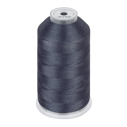 New brothread 100% Polyester with High Sheen Embroidery Thread, 5000M, 40WT(120D/2) 150+ Colors Selected for Commercial Multi Needles and Single Needle Embroidery Machine