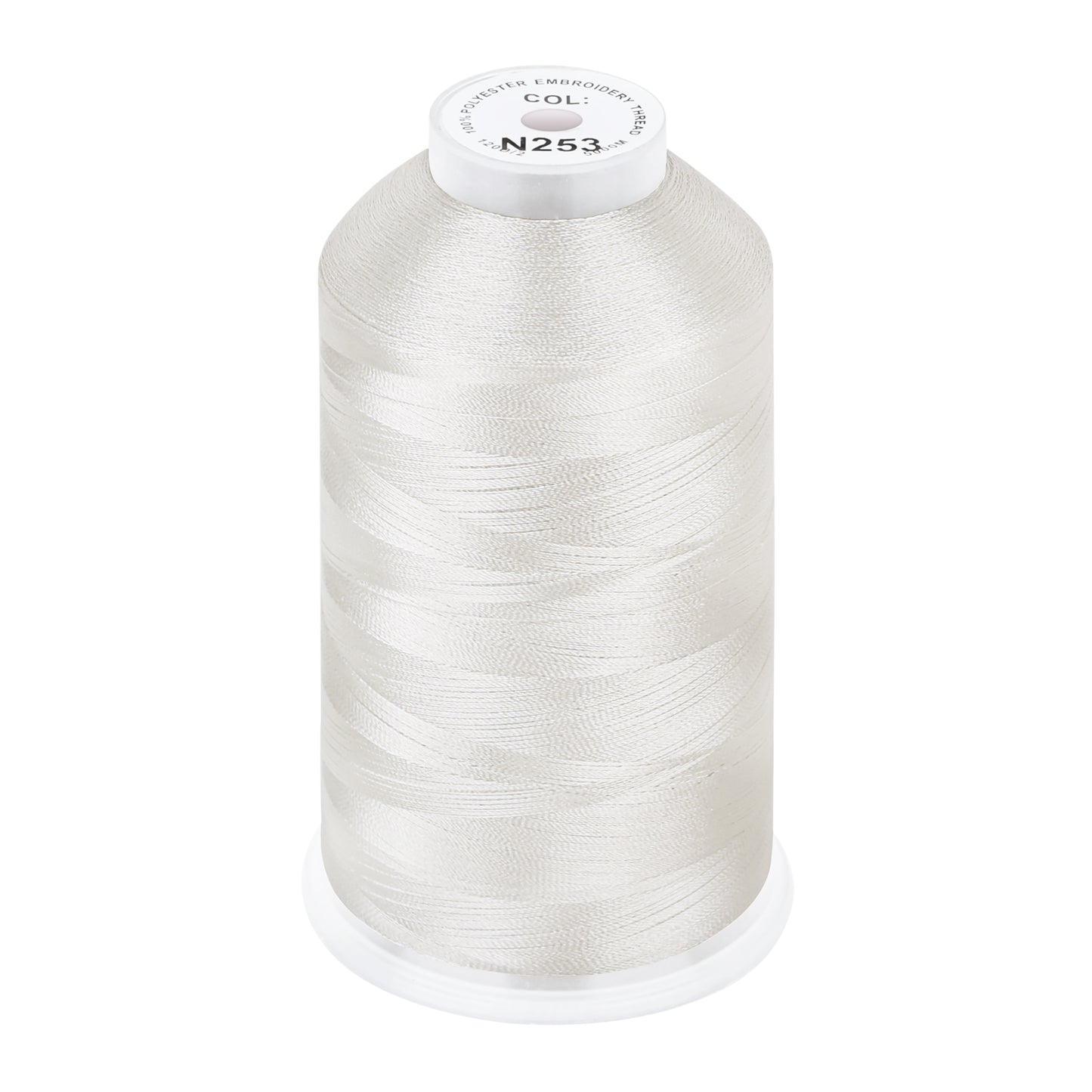 New brothread 100% Polyester with High Sheen Embroidery Thread, 5000M, 40WT(120D/2) 150+ Colors Selected for Commercial Multi Needles and Single Needle Embroidery Machine
