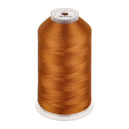 New brothread 100% Polyester with High Sheen Embroidery Thread, 5000M, 40WT(120D/2) 150+ Colors Selected for Commercial Multi Needles and Single Needle Embroidery Machine
