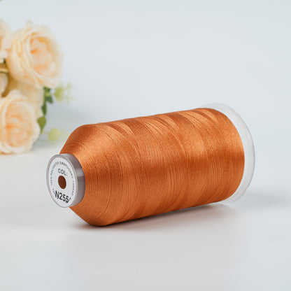 New Brothread 40WT Polyester Embroidery Machine Thread | 5000M per Spool | Includes Janome Colors for Commercial/Home Use