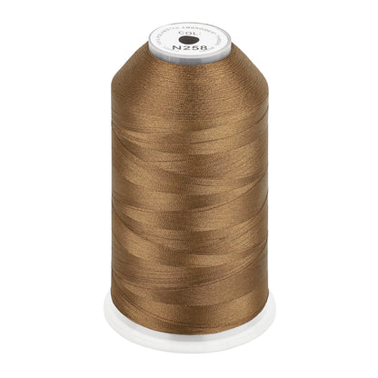 New brothread 100% Polyester with High Sheen Embroidery Thread, 5000M, 40WT(120D/2) 150+ Colors Selected for Commercial Multi Needles and Single Needle Embroidery Machine