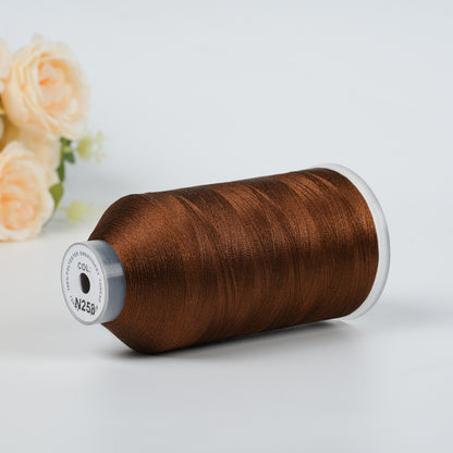 New Brothread 40WT Polyester Embroidery Machine Thread | 5000M per Spool | Includes Janome Colors for Commercial/Home Use