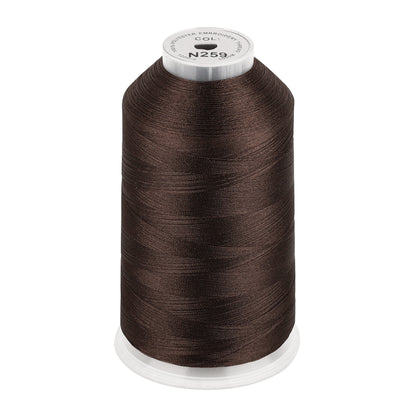 New brothread 100% Polyester with High Sheen Embroidery Thread, 5000M, 40WT(120D/2) 150+ Colors Selected for Commercial Multi Needles and Single Needle Embroidery Machine