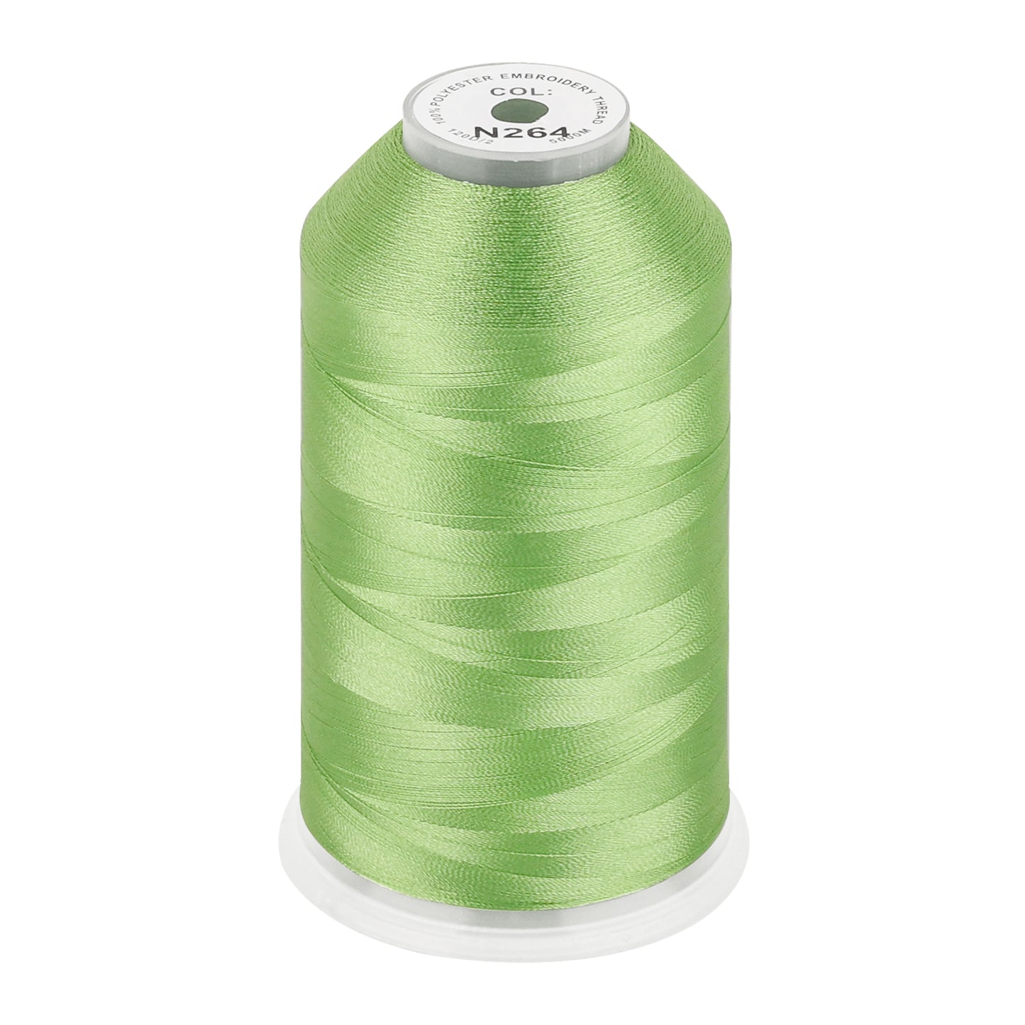 New brothread 100% Polyester with High Sheen Embroidery Thread, 5000M, 40WT(120D/2) 150+ Colors Selected for Commercial Multi Needles and Single Needle Embroidery Machine