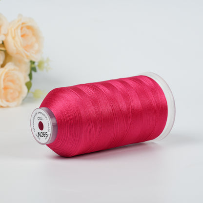 New Brothread 40WT Polyester Embroidery Machine Thread | 5000M per Spool | Includes Janome Colors for Commercial/Home Use