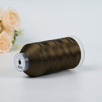 New Brothread 40WT Polyester Embroidery Machine Thread | 5000M per Spool | Includes Janome Colors for Commercial/Home Use