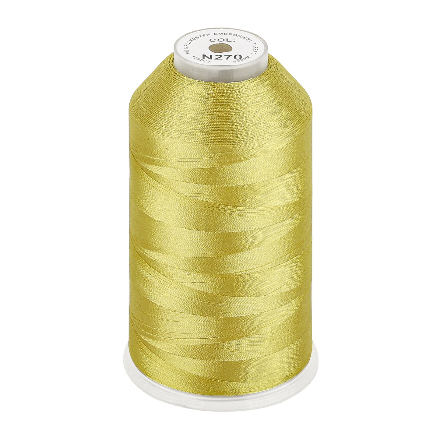 New brothread 100% Polyester with High Sheen Embroidery Thread, 5000M, 40WT(120D/2) 150+ Colors Selected for Commercial Multi Needles and Single Needle Embroidery Machine