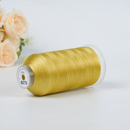 New Brothread 40WT Polyester Embroidery Machine Thread | 5000M per Spool | Includes Janome Colors for Commercial/Home Use