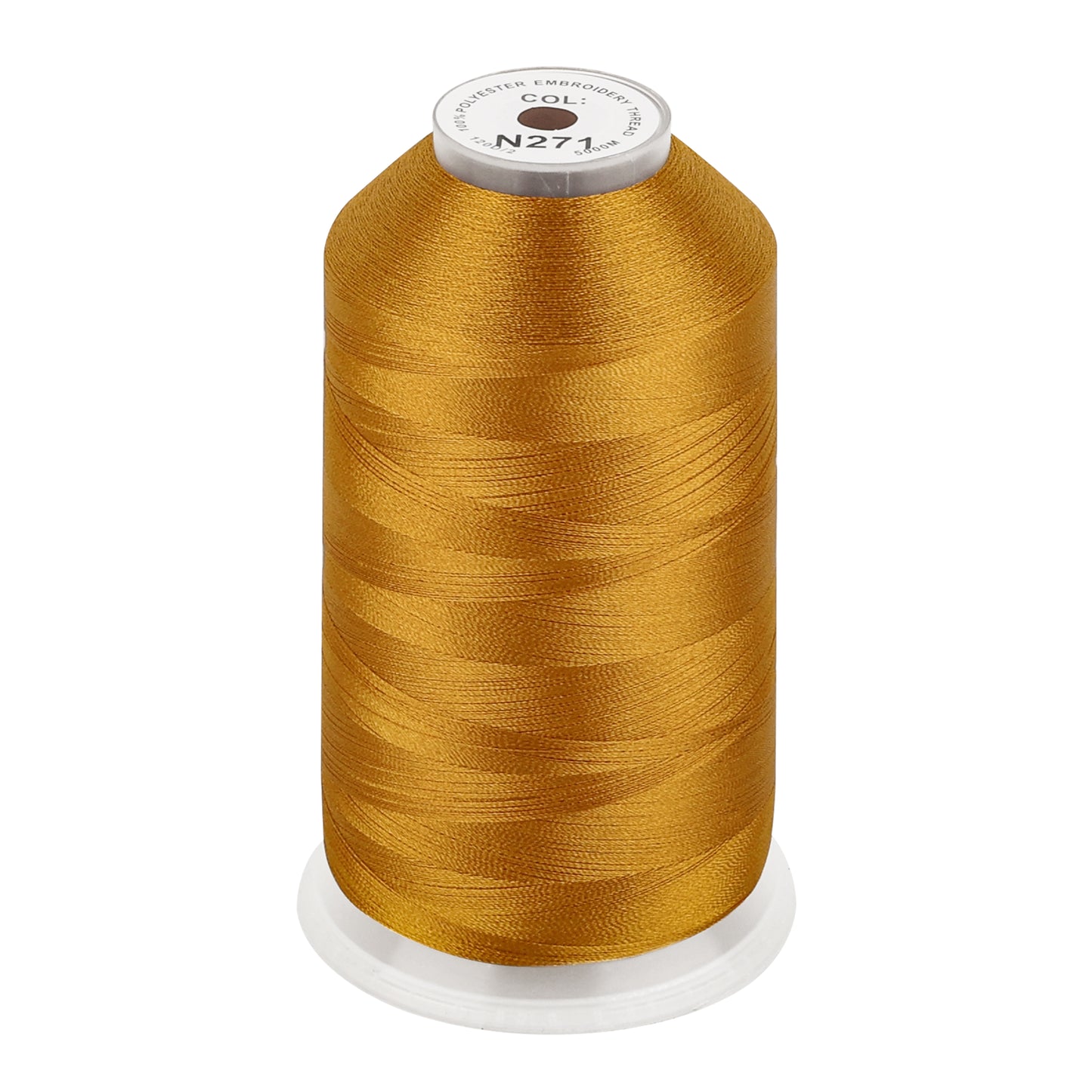 New brothread 100% Polyester with High Sheen Embroidery Thread, 5000M, 40WT(120D/2) 150+ Colors Selected for Commercial Multi Needles and Single Needle Embroidery Machine