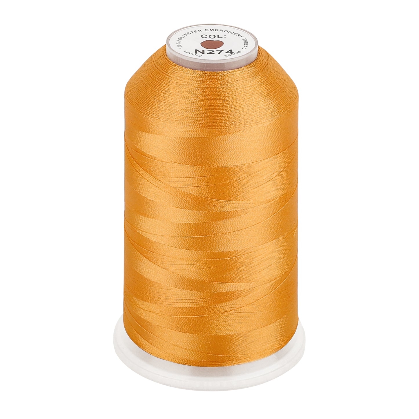 New brothread 100% Polyester with High Sheen Embroidery Thread, 5000M, 40WT(120D/2) 150+ Colors Selected for Commercial Multi Needles and Single Needle Embroidery Machine