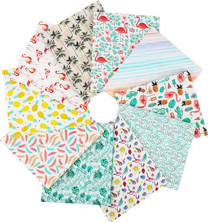 Craftido -25 Options- 100% Cotton Quilting Fabric Bundles 10pcs Fat Quarters 18”x21”-Medium Weight 5.2 oz- for Quilting, Sewing Project, Patchwork, DIY Crafts