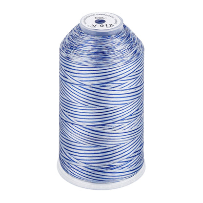 New brothread 100% Polyester with High Sheen Embroidery Thread, 5000M, 40WT(120D/2) 150+ Colors Selected for Commercial Multi Needles and Single Needle Embroidery Machine