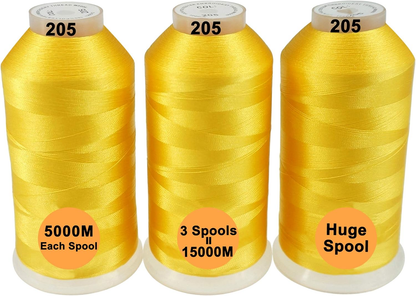 New brothreads - 40 Options- Various Assorted Color Packs of Polyester Embroidery Machine Thread Huge Spool 5000M for All Embroidery Machines