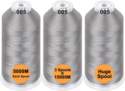 New brothreads - 40 Options- Various Assorted Color Packs of Polyester Embroidery Machine Thread Huge Spool 5000M for All Embroidery Machines