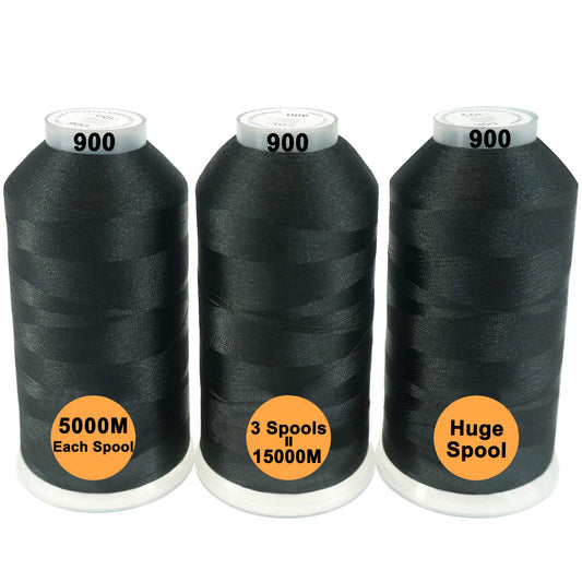New brothreads - 40 Options- Various Assorted Color Packs of Polyester Embroidery Machine Thread Huge Spool 5000M for All Embroidery Machines