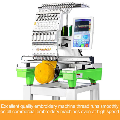 New brothreads – 42 Spools of Huge Spool 4000M(4400Y) Polyester Embroidery Machine Thread for Commercial and Domestic Embroidery Machines