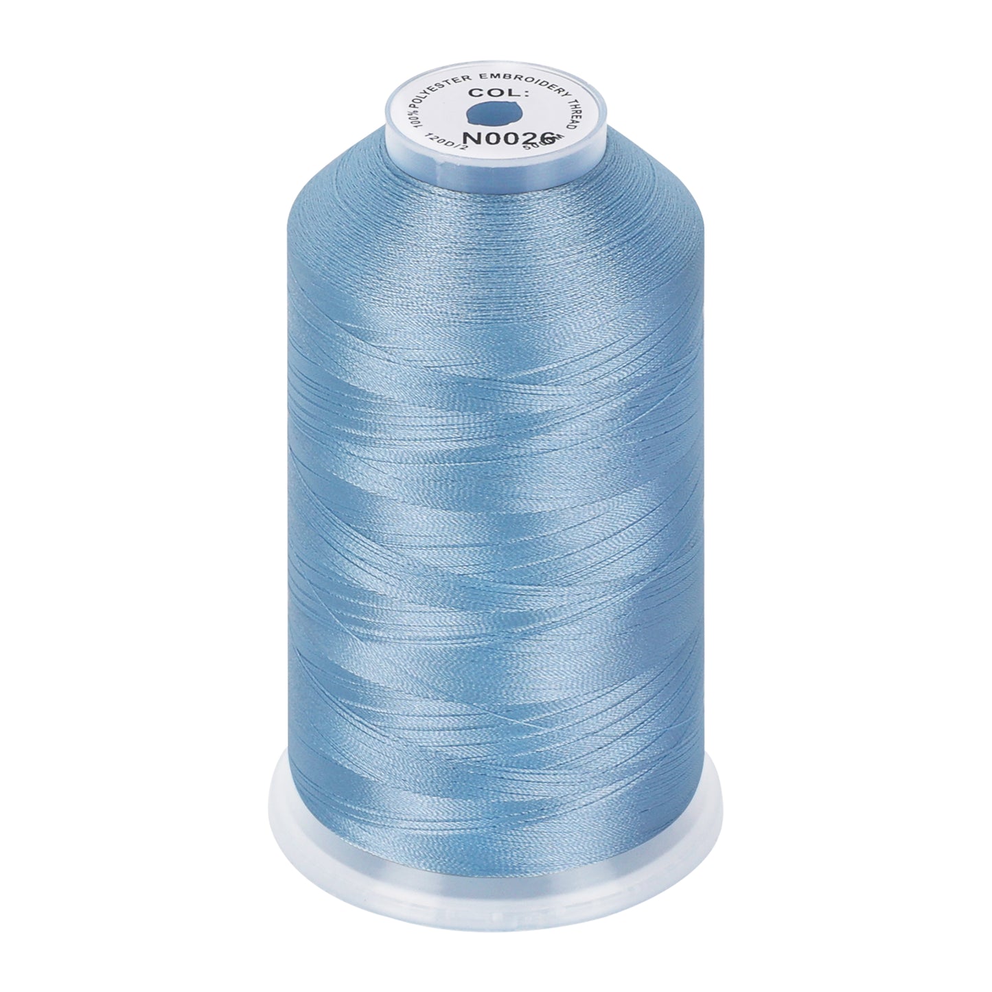 New brothread 100% Polyester with High Sheen Embroidery Thread, 5000M, 40WT(120D/2) 150+ Colors Selected for Commercial Multi Needles and Single Needle Embroidery Machine