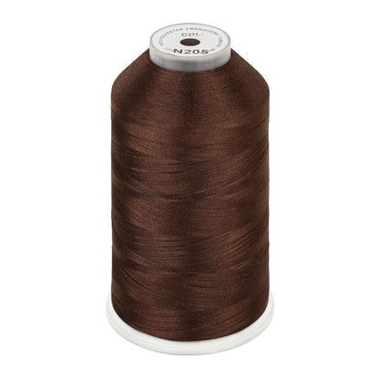 New brothread 100% Polyester with High Sheen Embroidery Thread, 5000M, 40WT(120D/2) 150+ Colors Selected for Commercial Multi Needles and Single Needle Embroidery Machine